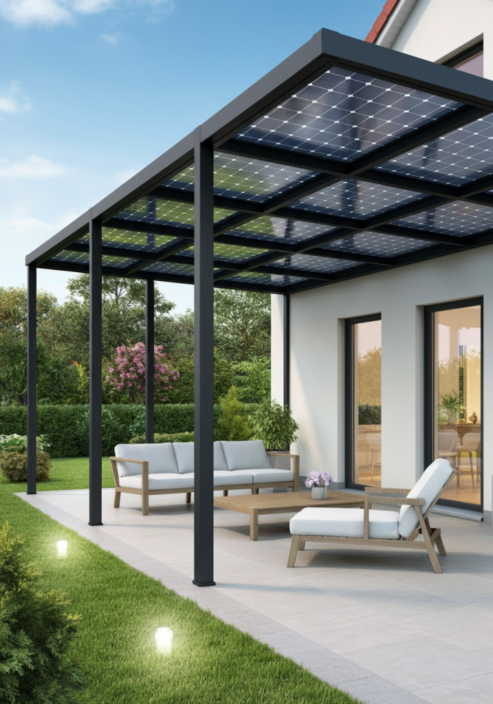 überdachung mit solar